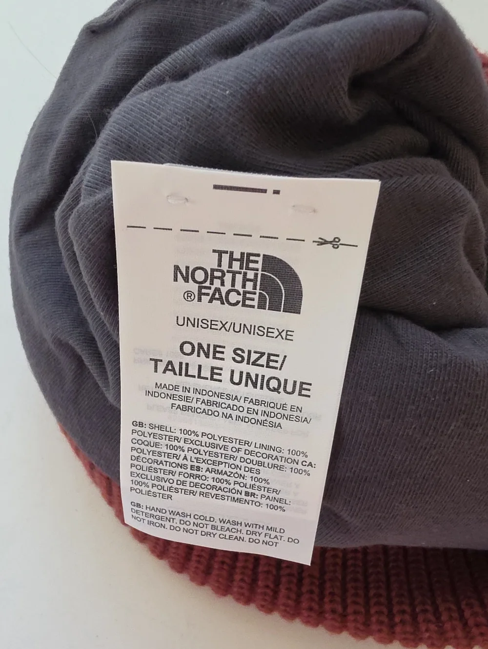 The North Face Classic Ribbed Beanie - Burgundy